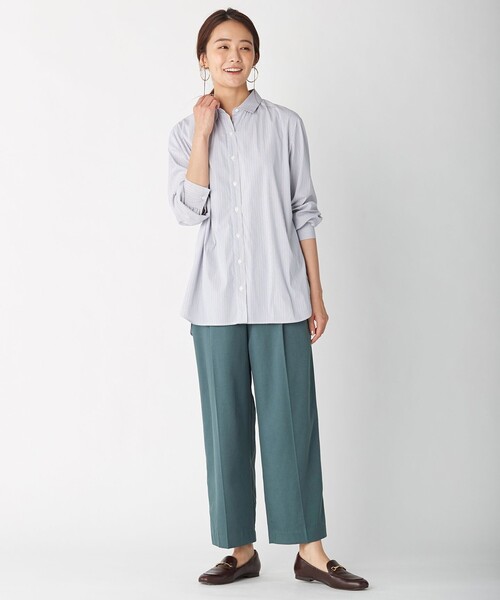 J.PRESS Ladies(J.プレス レディス)の「【洗える】コットンセルロース チノ パンツ(その他パンツ・レディース・グレー系/カーキ系/スモーキーグリーン系・S/XS)」の17枚目の写真