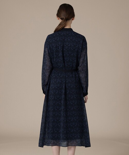 MACKINTOSH LONDON(マッキントッシュ ロンドン)の「ブリティッシュフラワーワンピース(ワンピース・レディース・キャメル/ネイビー・38)」の7枚目の写真