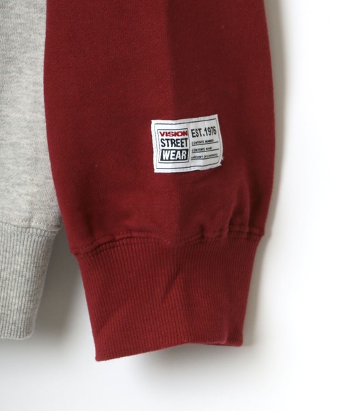 VISION STREET WEAR(ヴィジョンストリートウェア)の「VISION STREET WEAR/ヴィジョンストリートウェア ビッグシルエット タイガー刺繍 カレッジ ロゴ スウェット トレーナー(スウェット・メンズ・チャコールグレー/ブルー/グリーン/ホワイト系その他・LL/M/L)」の6枚目の写真