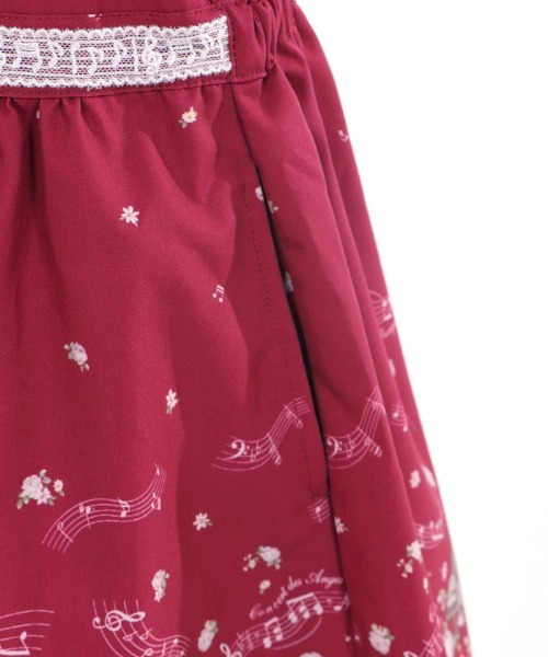 axes femme（アクシーズファム）の「鍵盤×バラ柄クラシカルＯＰ（ワンピース・キッズ・ブラック/ワイン・SMALL/MEDIUM/LARGE/X-LARGE）」の19枚目の写真