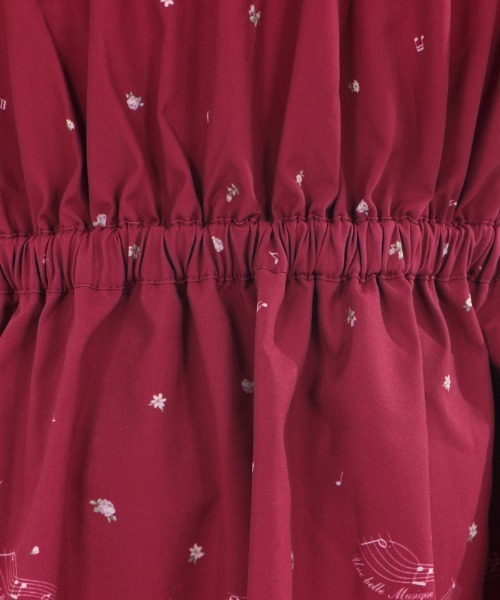 axes femme（アクシーズファム）の「鍵盤×バラ柄クラシカルＯＰ（ワンピース・キッズ・ブラック/ワイン・SMALL/MEDIUM/LARGE/X-LARGE）」の18枚目の写真