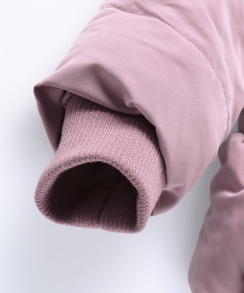 BRANSHES(ブランシェス)の「リボン付き中綿ブルゾン(ブルゾン・キッズ・ピンク/ネイビー・90cm/150cm/140cm/110cm/130cm/120cm/100cm)」の3枚目の写真