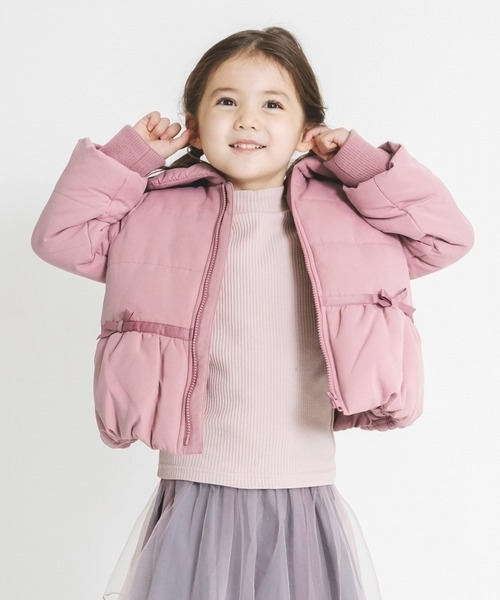 BRANSHES(ブランシェス)の「リボン付き中綿ブルゾン(ブルゾン・キッズ・ピンク/ネイビー・90cm/150cm/140cm/110cm/130cm/120cm/100cm)」の21枚目の写真