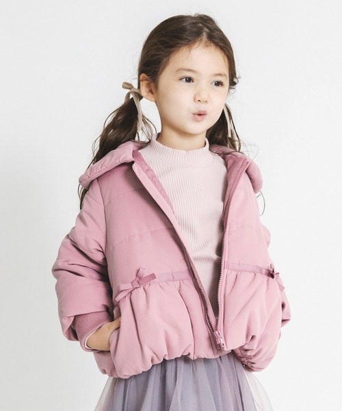 BRANSHES(ブランシェス)の「リボン付き中綿ブルゾン(ブルゾン・キッズ・ピンク/ネイビー・90cm/150cm/140cm/110cm/130cm/120cm/100cm)」の19枚目の写真