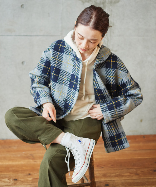 PAR ICI（パーリッシィ）の「リサイクルコットン裏毛 フーディー（パーカー・レディース・オフホワイト/オレンジ/ネイビー/グリーン/イエロー/パープル・FREE）」の18枚目の写真