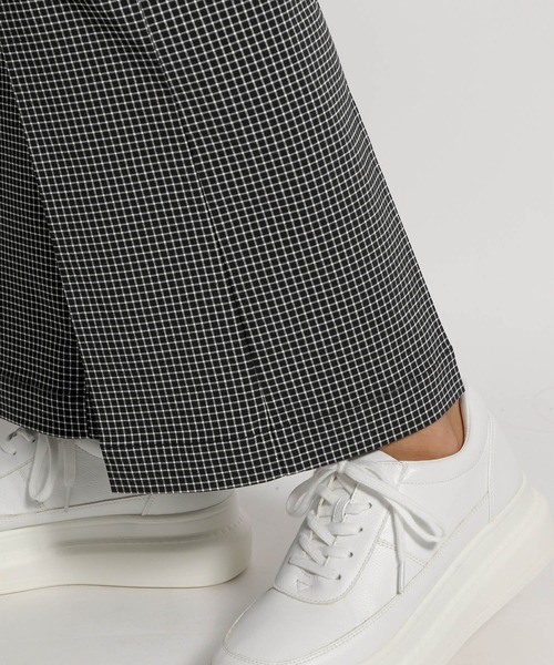 niko and...（ニコアンド）の「ギンガムチェックフレアパンツ（その他パンツ・レディース・ホワイト/ブラック/オレンジ/グリーン・MEDIUM/LARGE）」の6枚目の写真