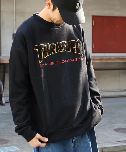 セール ブランド古着 スウェットカットソー スウェット Thrasher スラッシャー のファッション通販 Zozoused