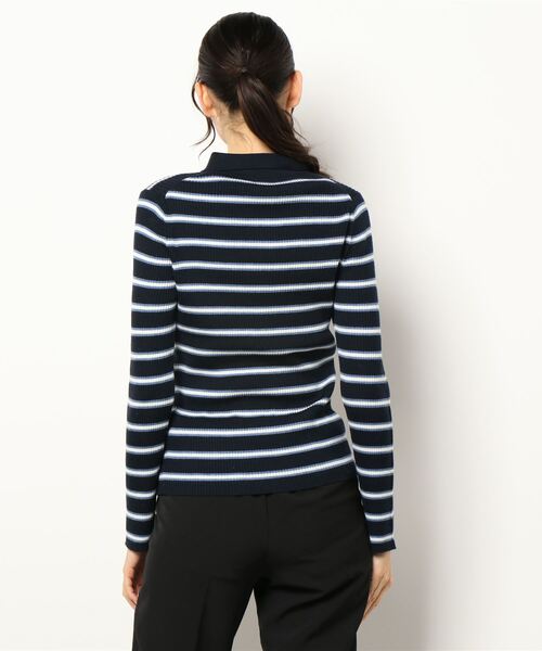 IENA（イエナ）の「3x3リブポロ衿プルオーバー◆（ニット/セーター・レディース・ブラック系その他/チャコールグレー/アイボリー/グリーン/ダークブルー/ブルー・FREE）」の21枚目の写真