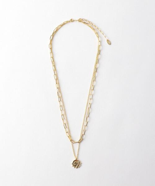 green label relaxing（グリーンレーベルリラクシング）の「コイン ＆ チェーン 3WAY ネックレス（ネックレス・レディース・ゴールド/シルバー・FREE）」の7枚目の写真