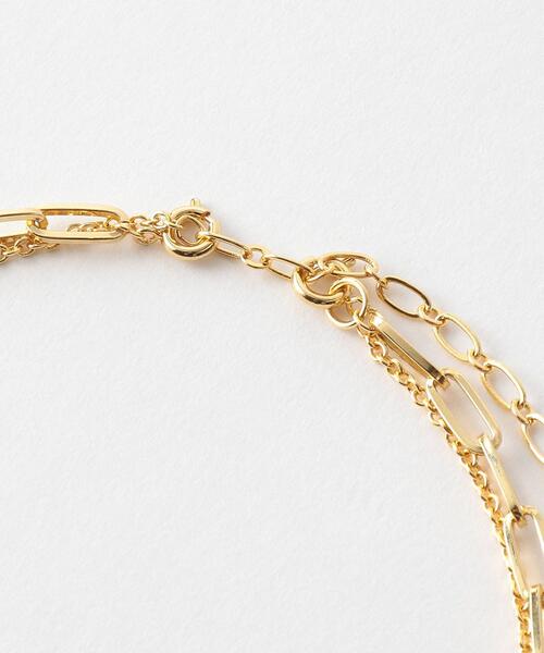 green label relaxing（グリーンレーベルリラクシング）の「コイン ＆ チェーン 3WAY ネックレス（ネックレス・レディース・ゴールド/シルバー・FREE）」の5枚目の写真