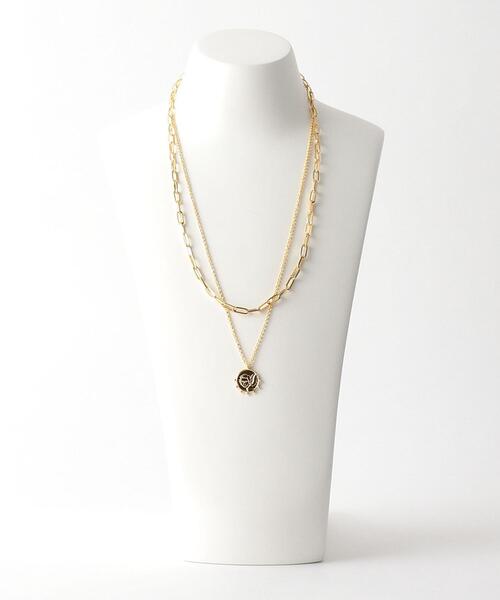 green label relaxing（グリーンレーベルリラクシング）の「コイン ＆ チェーン 3WAY ネックレス（ネックレス・レディース・ゴールド/シルバー・FREE）」の8枚目の写真