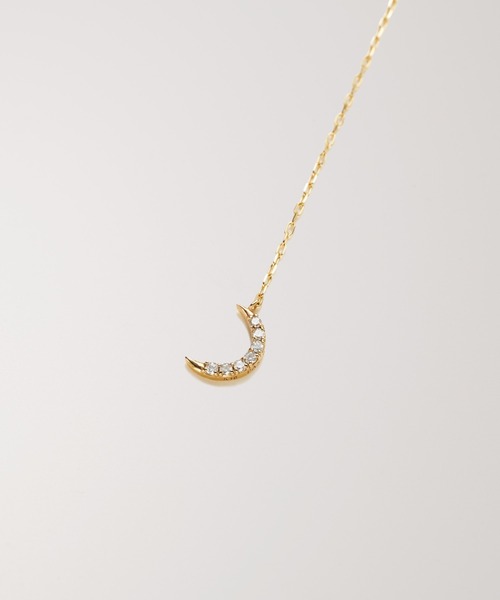 PAS TIERRA（パティエラ）の「【Briller】K10ムーンロングピアス（片耳用）（ピアス（片耳用）・レディース・イエローゴールド・FREE）」の4枚目の写真