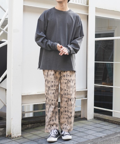 WEGO(ウィゴー)の「WEGO/ヘビーウエイトダメージビッグシルエットロンT(Tシャツ/カットソー・メンズ・ホワイト/ブラック・LARGE/MEDIUM)」の16枚目の写真