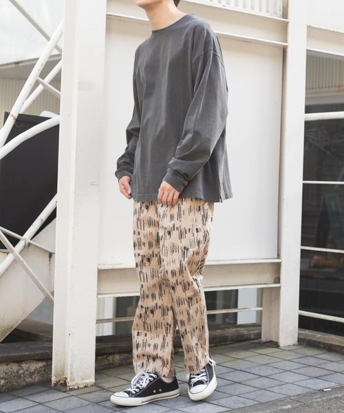 WEGO(ウィゴー)の「WEGO/ヘビーウエイトダメージビッグシルエットロンT(Tシャツ/カットソー・メンズ・ホワイト/ブラック・LARGE/MEDIUM)」の18枚目の写真