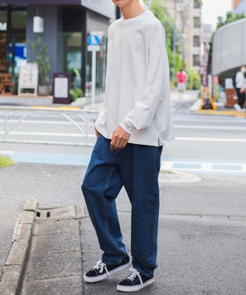 WEGO(ウィゴー)の「WEGO/ヘビーウエイトダメージビッグシルエットロンT(Tシャツ/カットソー・メンズ・ホワイト/ブラック・LARGE/MEDIUM)」の11枚目の写真