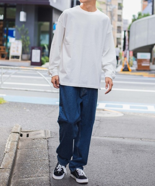 WEGO(ウィゴー)の「WEGO/ヘビーウエイトダメージビッグシルエットロンT(Tシャツ/カットソー・メンズ・ホワイト/ブラック・LARGE/MEDIUM)」の10枚目の写真