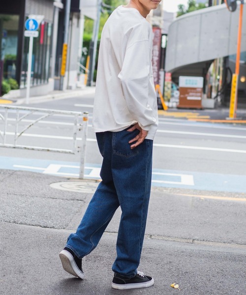 WEGO(ウィゴー)の「WEGO/ヘビーウエイトダメージビッグシルエットロンT(Tシャツ/カットソー・メンズ・ホワイト/ブラック・LARGE/MEDIUM)」の12枚目の写真