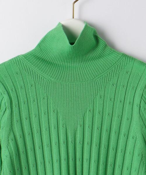 BRACTMENT（ブラクトメント）の「＜BRACTMENT(ブラクトメント)＞BM 2WAY ウールアイレット リブプルオーバー（ニット/セーター・レディース・ブラウン/ケリー/ライトピンク・FREE）」の8枚目の写真