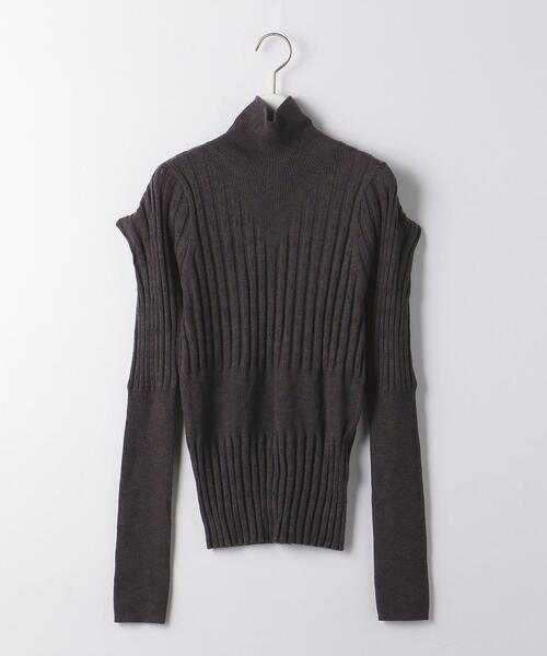 BRACTMENT（ブラクトメント）の「＜BRACTMENT(ブラクトメント)＞BM 2WAY ウールアイレット リブプルオーバー（ニット/セーター・レディース・ブラウン/ケリー/ライトピンク・FREE）」の17枚目の写真