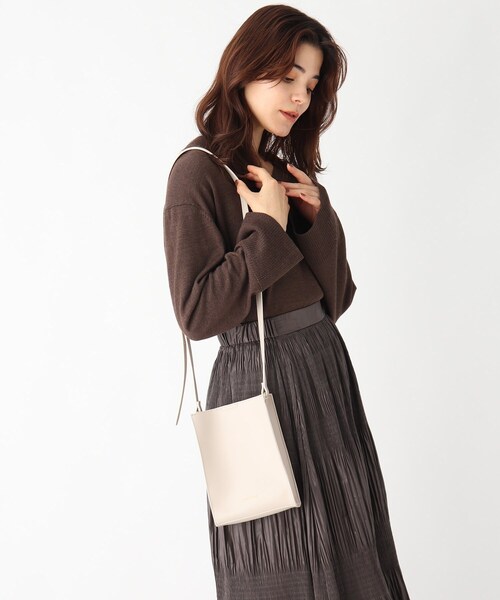 OPAQUE.CLIP（オペークドットクリップ）の「◆ミニマルミニショルダー【エコバッグ付】（ショルダーバッグ・レディース・ブラック/ダークグリーン/オフホワイト/ライトベージュ・00）」の3枚目の写真