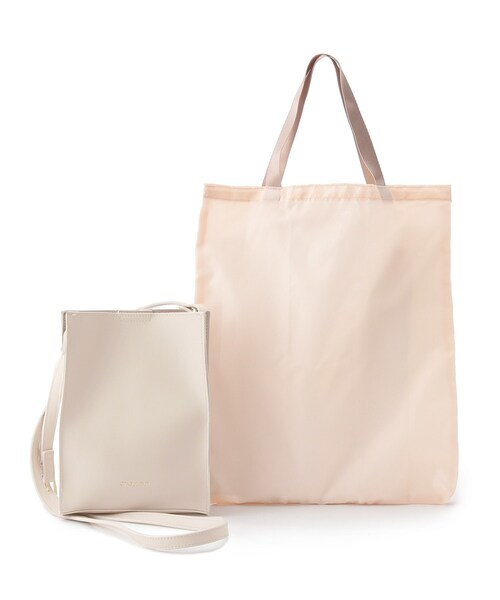 OPAQUE.CLIP（オペークドットクリップ）の「◆ミニマルミニショルダー【エコバッグ付】（ショルダーバッグ・レディース・ブラック/ダークグリーン/オフホワイト/ライトベージュ・00）」の6枚目の写真