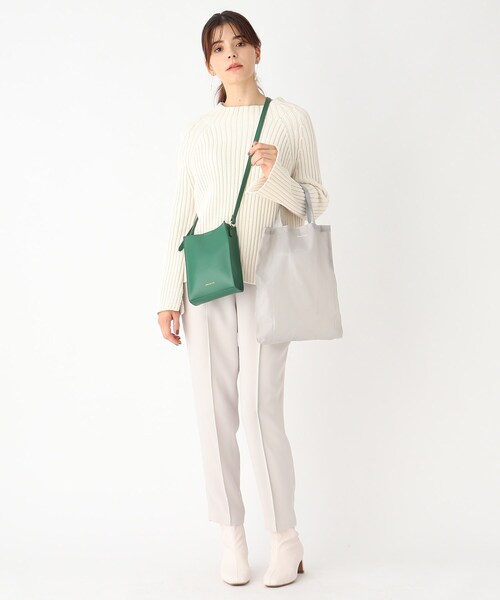 OPAQUE.CLIP（オペークドットクリップ）の「◆ミニマルミニショルダー【エコバッグ付】（ショルダーバッグ・レディース・ブラック/ダークグリーン/オフホワイト/ライトベージュ・00）」の9枚目の写真