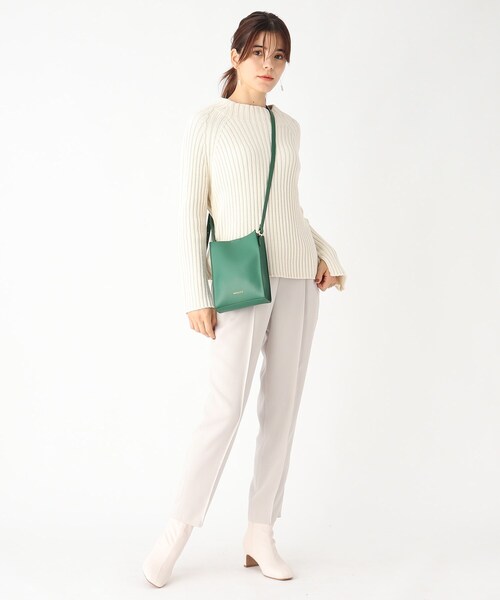 OPAQUE.CLIP（オペークドットクリップ）の「◆ミニマルミニショルダー【エコバッグ付】（ショルダーバッグ・レディース・ブラック/ダークグリーン/オフホワイト/ライトベージュ・00）」の16枚目の写真