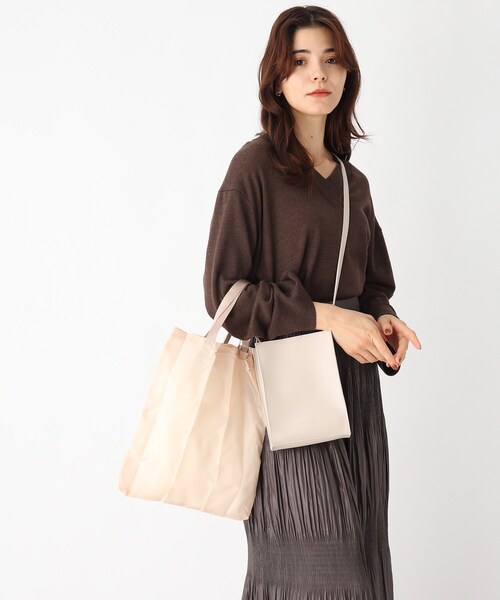 OPAQUE.CLIP（オペークドットクリップ）の「◆ミニマルミニショルダー【エコバッグ付】（ショルダーバッグ・レディース・ブラック/ダークグリーン/オフホワイト/ライトベージュ・00）」の12枚目の写真