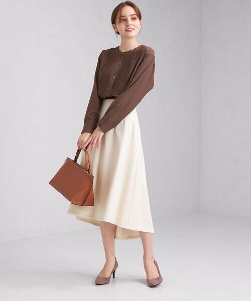 green label relaxing（グリーンレーベルリラクシング）の「P ピンタック STD ブラウス（シャツ/ブラウス・レディース・ブラウン/オフホワイト/ロイヤルブルー・FREE）」の11枚目の写真