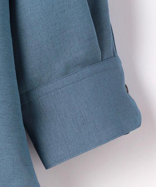 green label relaxing（グリーンレーベルリラクシング）の「P ピンタック STD ブラウス（シャツ/ブラウス・レディース・ブラウン/オフホワイト/ロイヤルブルー・FREE）」の13枚目の写真