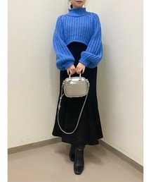 SNIDEL | ハイウエストヘムフレアスカート(スカート)