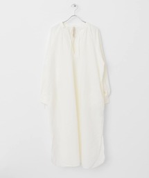siiwa | siiwa リネンコットンギャザーワンピース(ワンピース)
