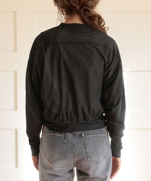 DONOBAN（ドノバン）の「シアースナップカーディガン（カーディガン/ボレロ・レディース・ホワイト/ブラック/グレー/ミント・F）」の16枚目の写真