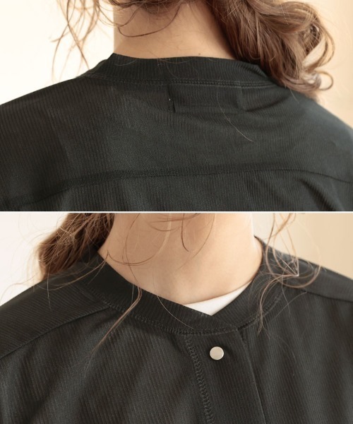 DONOBAN（ドノバン）の「シアースナップカーディガン（カーディガン/ボレロ・レディース・ホワイト/ブラック/グレー/ミント・F）」の15枚目の写真