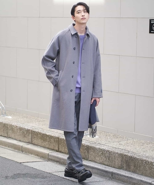 a.v.v(アーヴェヴェ)の「ビーバーステンカラーコート(ステンカラーコート・メンズ・グレー/ライトブラウン・50/46/44/48)」の7枚目の写真