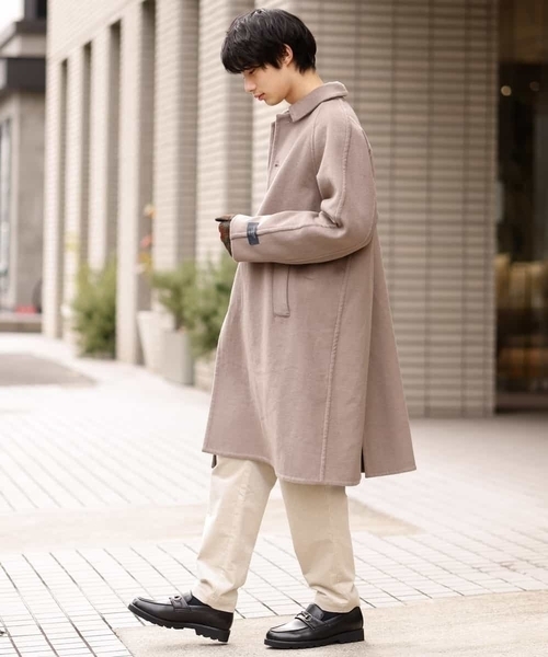 a.v.v(アーヴェヴェ)の「ビーバーステンカラーコート(ステンカラーコート・メンズ・グレー/ライトブラウン・50/46/44/48)」の10枚目の写真