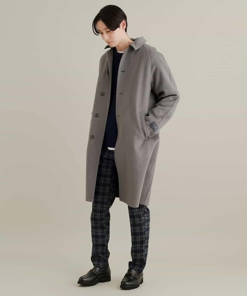 a.v.v(アーヴェヴェ)の「ビーバーステンカラーコート(ステンカラーコート・メンズ・グレー/ライトブラウン・50/46/44/48)」の17枚目の写真
