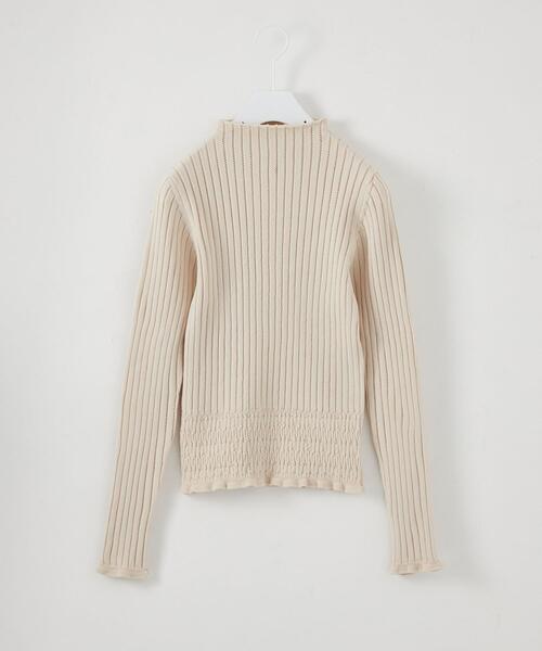 CITEN（シテン）の「＜CITEN（シテン）＞リブハイネックトップ ニット（ニット/セーター・レディース・オフホワイト/ライム/ライラック・FREE）」の2枚目の写真