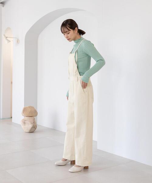 CITEN（シテン）の「＜CITEN（シテン）＞リブハイネックトップ ニット（ニット/セーター・レディース・オフホワイト/ライム/ライラック・FREE）」の17枚目の写真