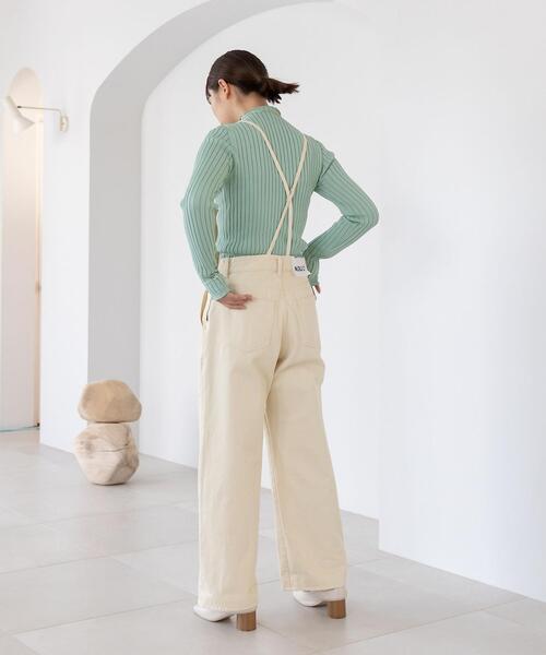 CITEN（シテン）の「＜CITEN（シテン）＞リブハイネックトップ ニット（ニット/セーター・レディース・オフホワイト/ライム/ライラック・FREE）」の16枚目の写真