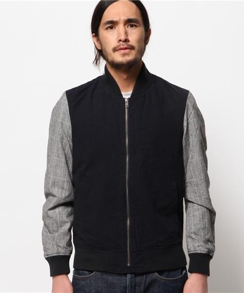 WEGO(ウィゴー)の「WEGO/フレンチリネン混MA-1(ミリタリージャケット・メンズ・ブルー/その他1・MEDIUM/LARGE)」の11枚目の写真