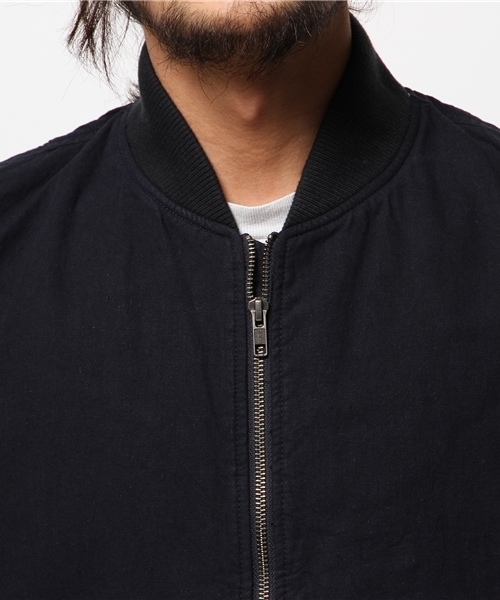 WEGO(ウィゴー)の「WEGO/フレンチリネン混MA-1(ミリタリージャケット・メンズ・ブルー/その他1・MEDIUM/LARGE)」の6枚目の写真