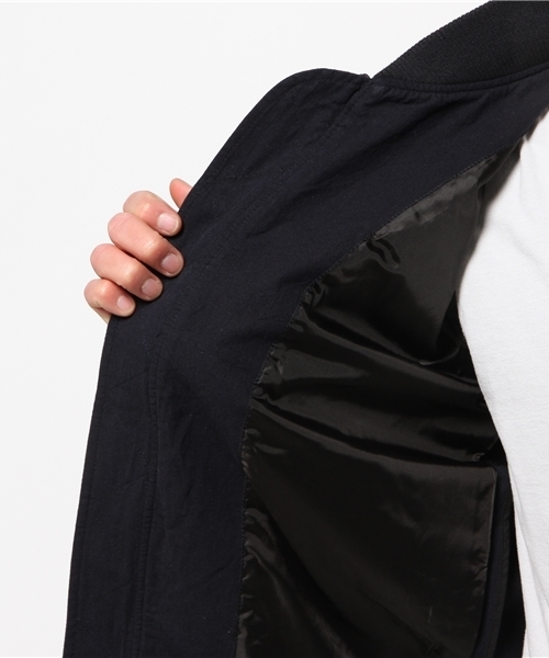 WEGO(ウィゴー)の「WEGO/フレンチリネン混MA-1(ミリタリージャケット・メンズ・ブルー/その他1・MEDIUM/LARGE)」の3枚目の写真