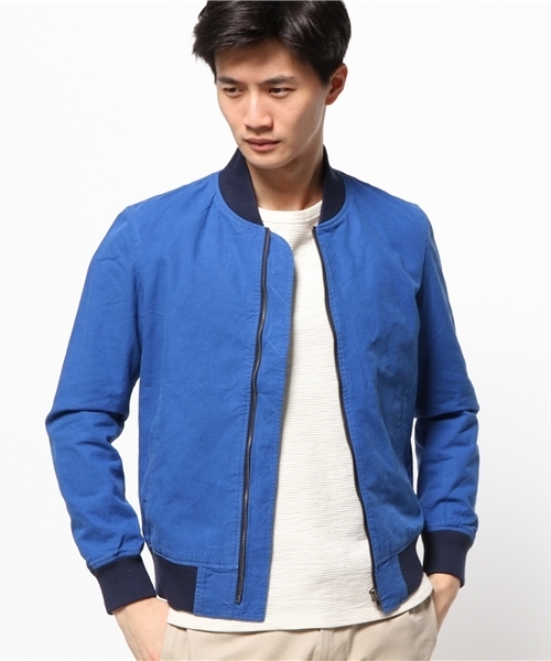 WEGO(ウィゴー)の「WEGO/フレンチリネン混MA-1(ミリタリージャケット・メンズ・ブルー/その他1・MEDIUM/LARGE)」の16枚目の写真