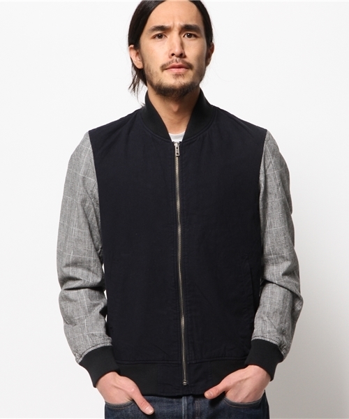 WEGO(ウィゴー)の「WEGO/フレンチリネン混MA-1(ミリタリージャケット・メンズ・ブルー/その他1・MEDIUM/LARGE)」の14枚目の写真