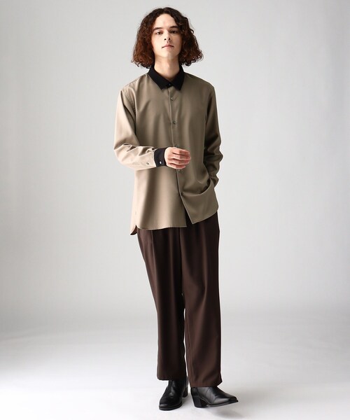 tk.TAKEO KIKUCHI(ティーケータケオキクチ)の「◆TRレギュラーカラーシャツ(シャツ/ブラウス・メンズ・ナチュラル/カーキ/ホワイト/グレー系4/ブラック系4/ベージュ系その他2/ガンメタ/ホワイト系1/ベージュ系/ベージュ系4/ネイビー系・02/01/03/04)」の20枚目の写真