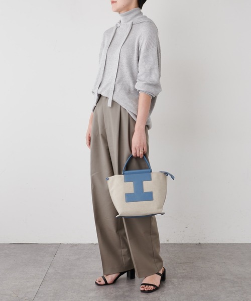 IACUCCI(イアクッチ)の「ソルベット S CANVAS/CERVO(トートバッグ・レディース・ブラック/サックスブルー/グレイッシュベージュ・FREE)」の13枚目の写真