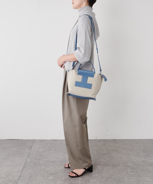 IACUCCI(イアクッチ)の「ソルベット S CANVAS/CERVO(トートバッグ・レディース・ブラック/サックスブルー/グレイッシュベージュ・FREE)」の15枚目の写真