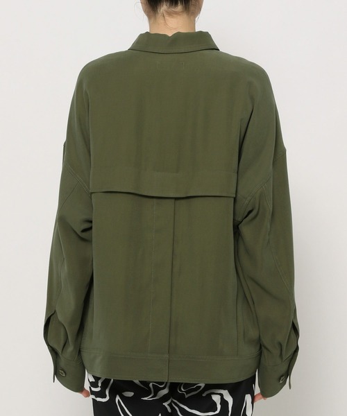 PAGEBOY（ページボーイ）の「ダッドサイズミリタリージャケット（ミリタリージャケット・レディース・ブラック/カーキ/ライトベージュ・FREE）」の18枚目の写真