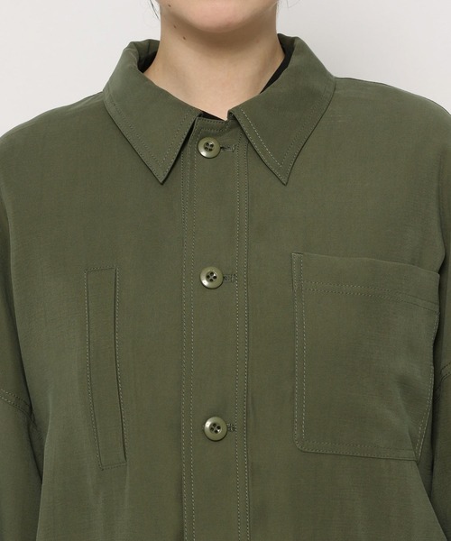 PAGEBOY（ページボーイ）の「ダッドサイズミリタリージャケット（ミリタリージャケット・レディース・ブラック/カーキ/ライトベージュ・FREE）」の19枚目の写真